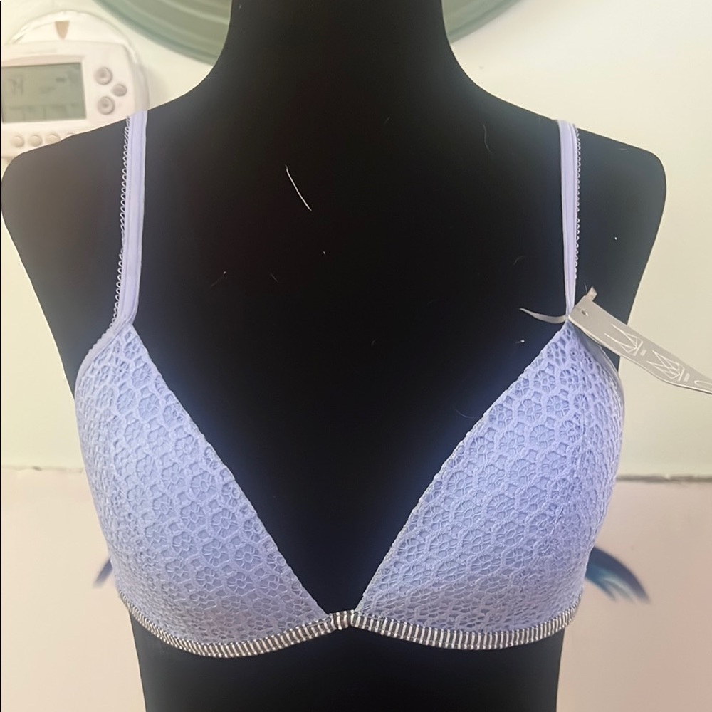 GAPBODY‎ ELEGANT LACE CONVERTIBLE BRA IN LIGHT BLUE SIZE 34A
